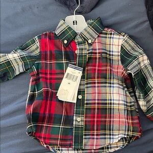 Ralph Lauren Kids Colorful Plaid Button Down Shirt